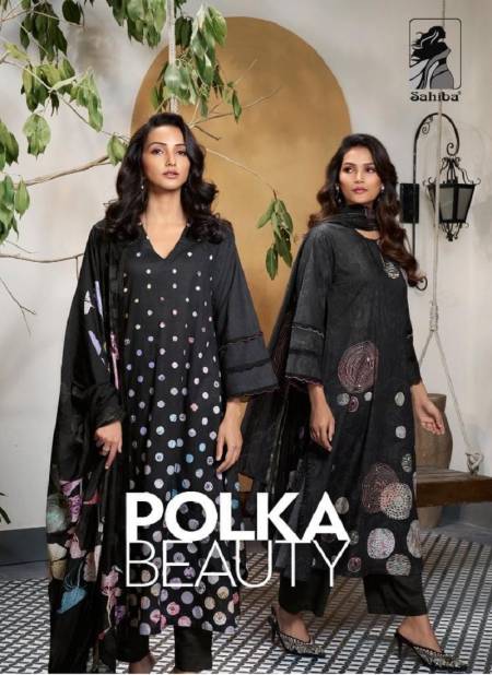 Polka Beauty By Sahiba Heavy Pure Cotton Dress Material Wholesale Shop In Surat Catalog